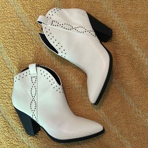 White Ankle Boots